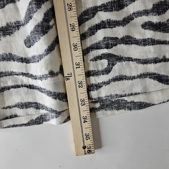 TOMMY BAHAMA Linen ZEBRA PRINT SLEVELESS DRESS SIZE S/P - Picture 6 of 6